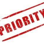 Mettez des priorités Priority stamp